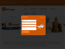 Tablet Screenshot of leointernationalmovers.com